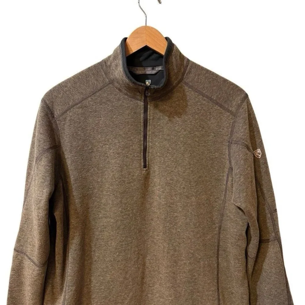 Kuhl Revel Pullover Mens Large 1/4 Zip Fleece Sweater Hiking Jacket